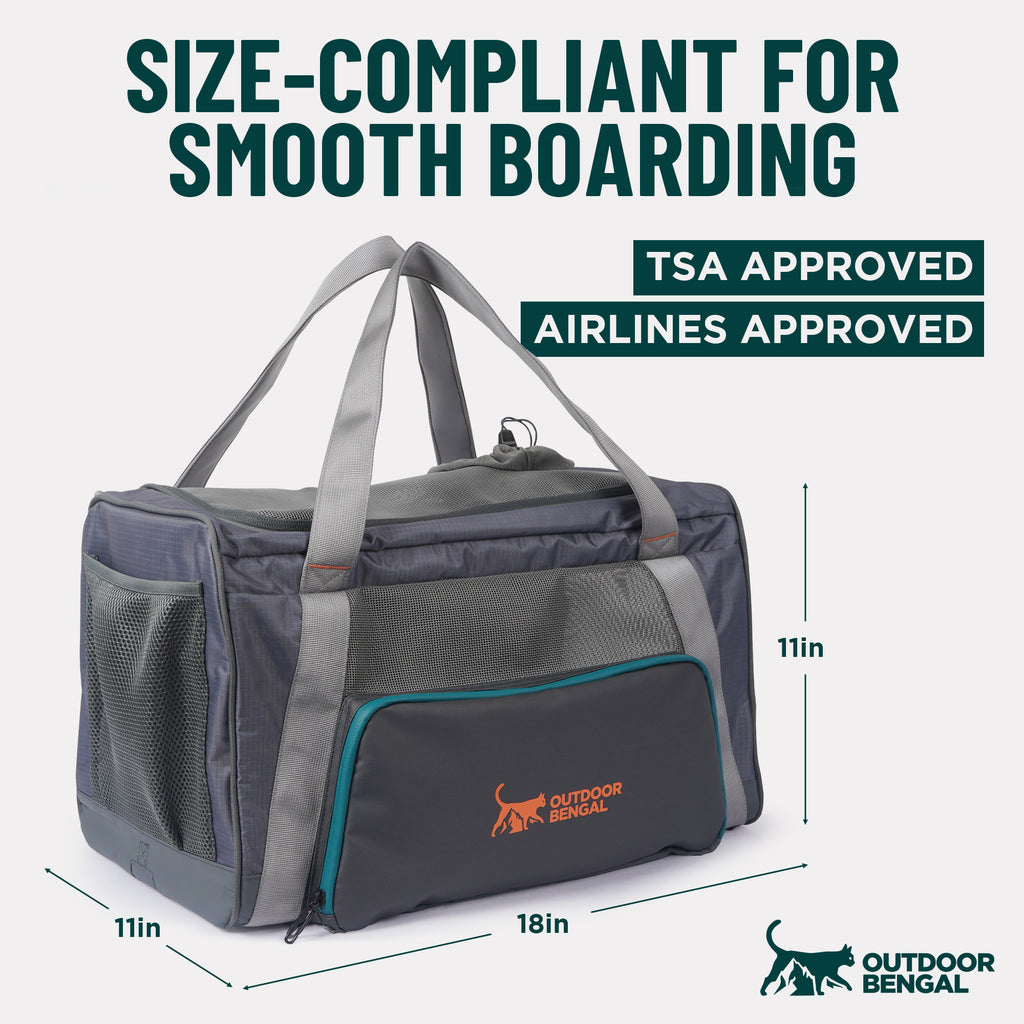 Zeppelin Cat Carrier + Go Litter Box Kit