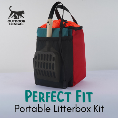 Portable Litterbox for Cat Travel, Foldable