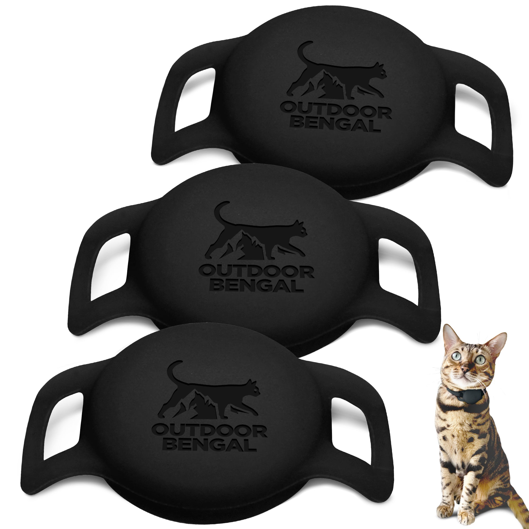 Airtag Holder for Cat Collar (3 Pack)