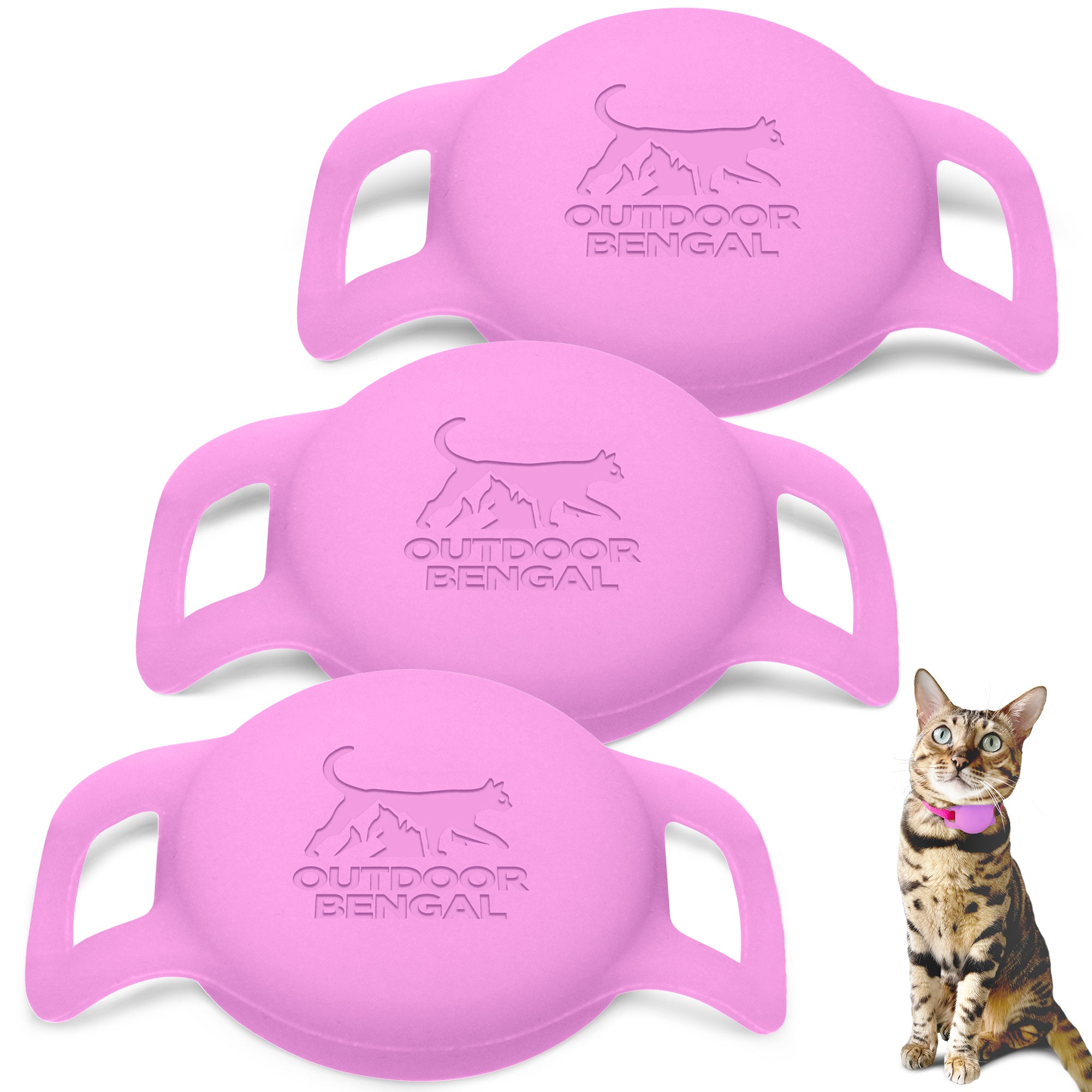 Airtag Holder for Cat Collar (3 Pack)