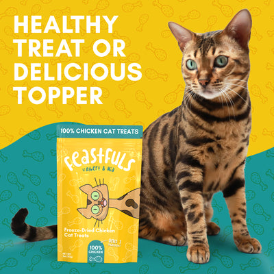 Feastfuls Cat Treats - 100% Freeze Dried Chicken