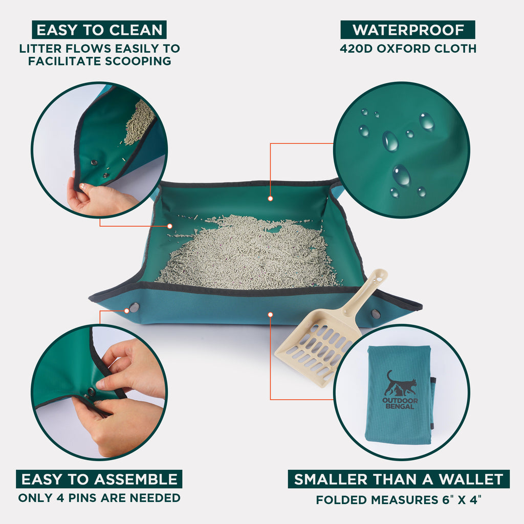 Zeppelin Cat Carrier + Go Litter Box Kit