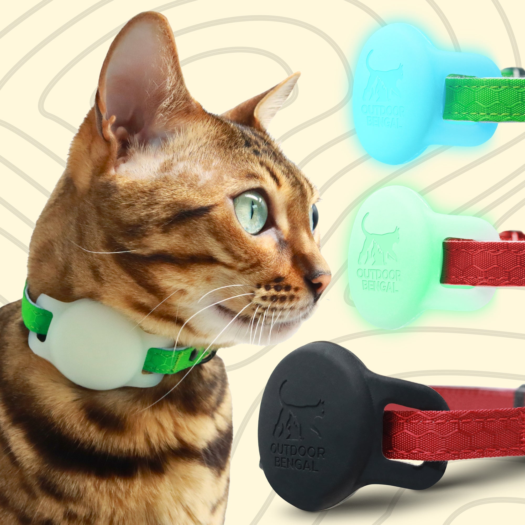 Airtag Holder for Cat Collar (3 Pack) - OutdoorBengal