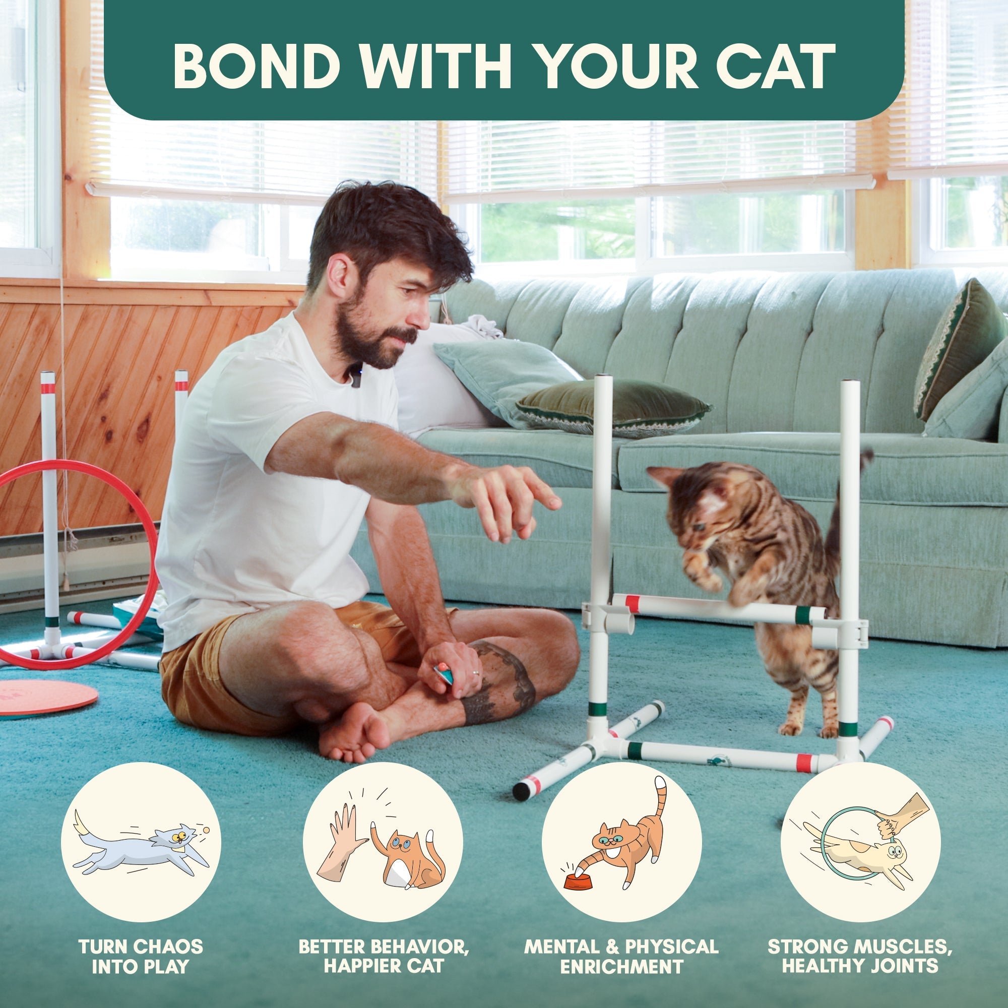 Catgility™ Agility Kit for Cats - OutdoorBengal