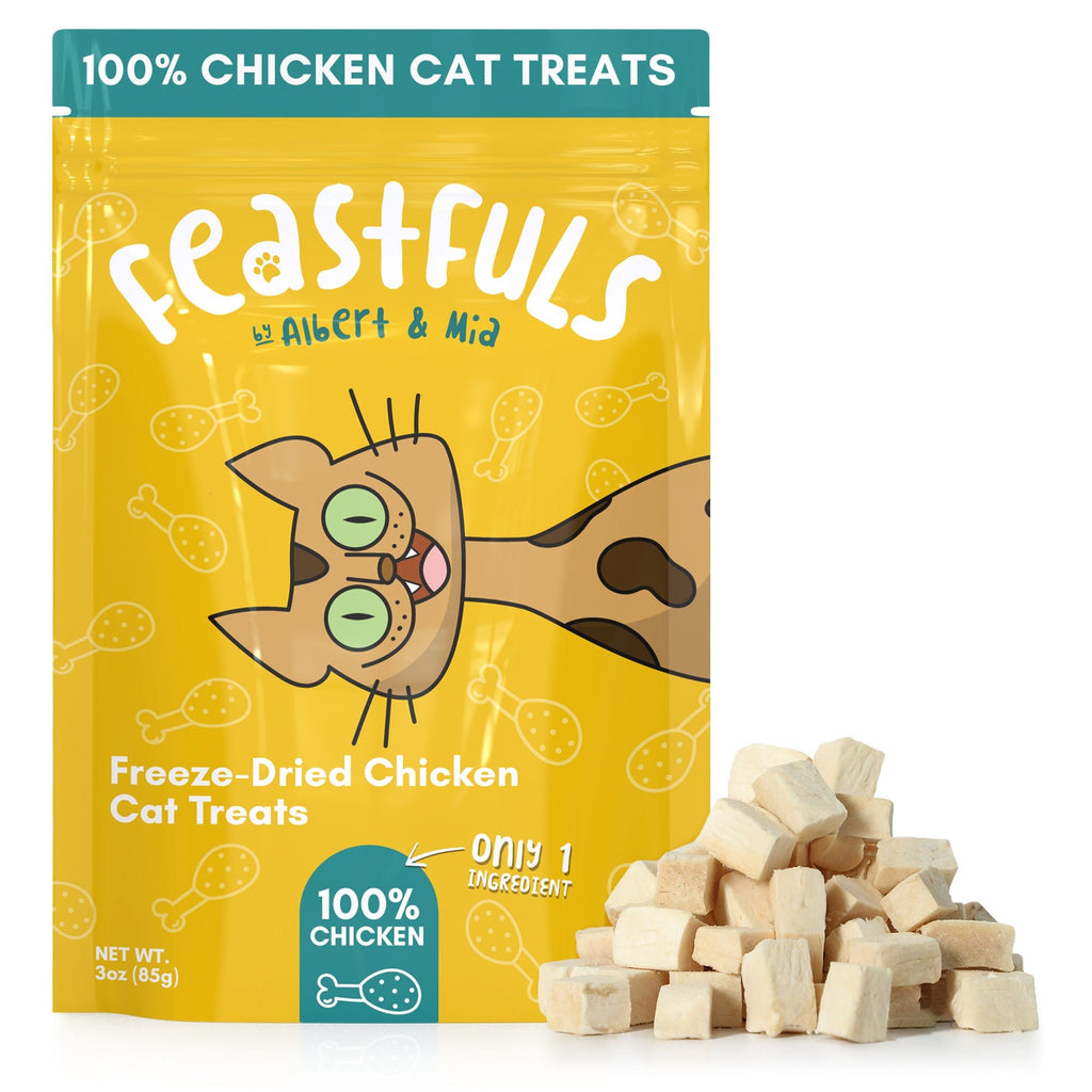 Feastfuls Cat Treats - 100% Freeze Dried Chicken - OutdoorBengal