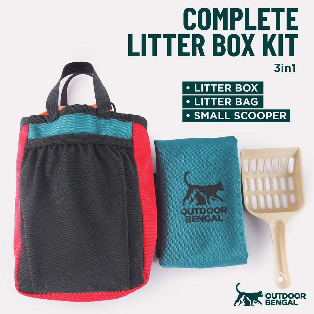 Litter Kit Portable Litterbox & Litter Bag Kit for Travel | Go Litter™ – OutdoorBengal