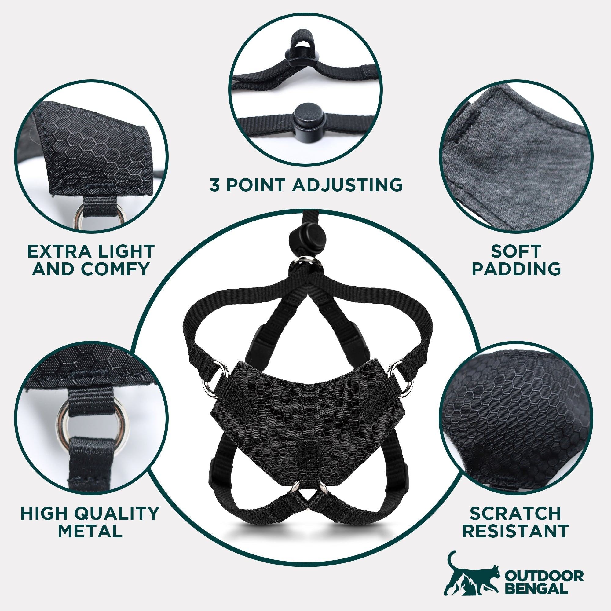 Houdini™ Escape Proof Cat Harness - OutdoorBengal