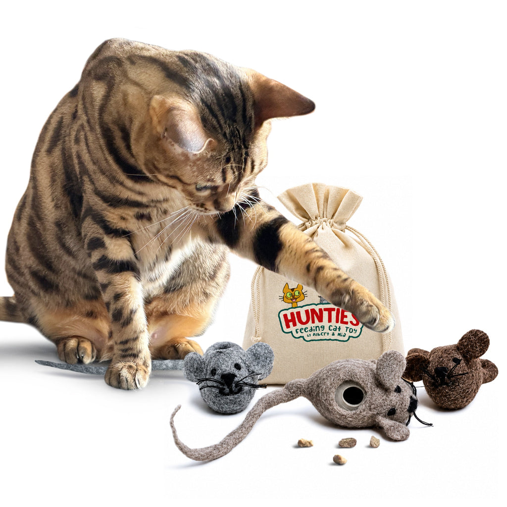 Hunties™ - Slow Feeding Toy for Cats - OutdoorBengal
