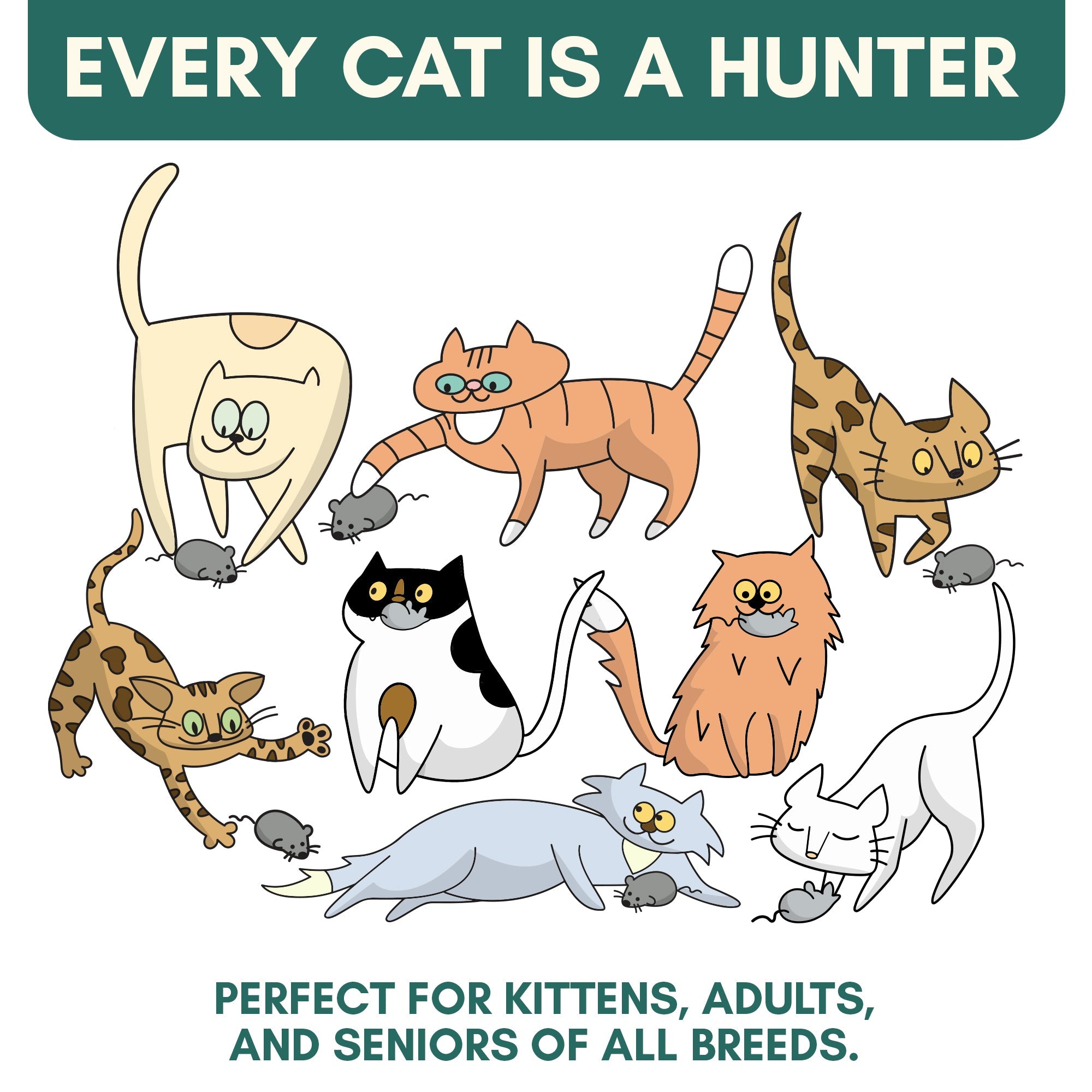 Hunties™ - Slow Feeding Toy for Cats - OutdoorBengal