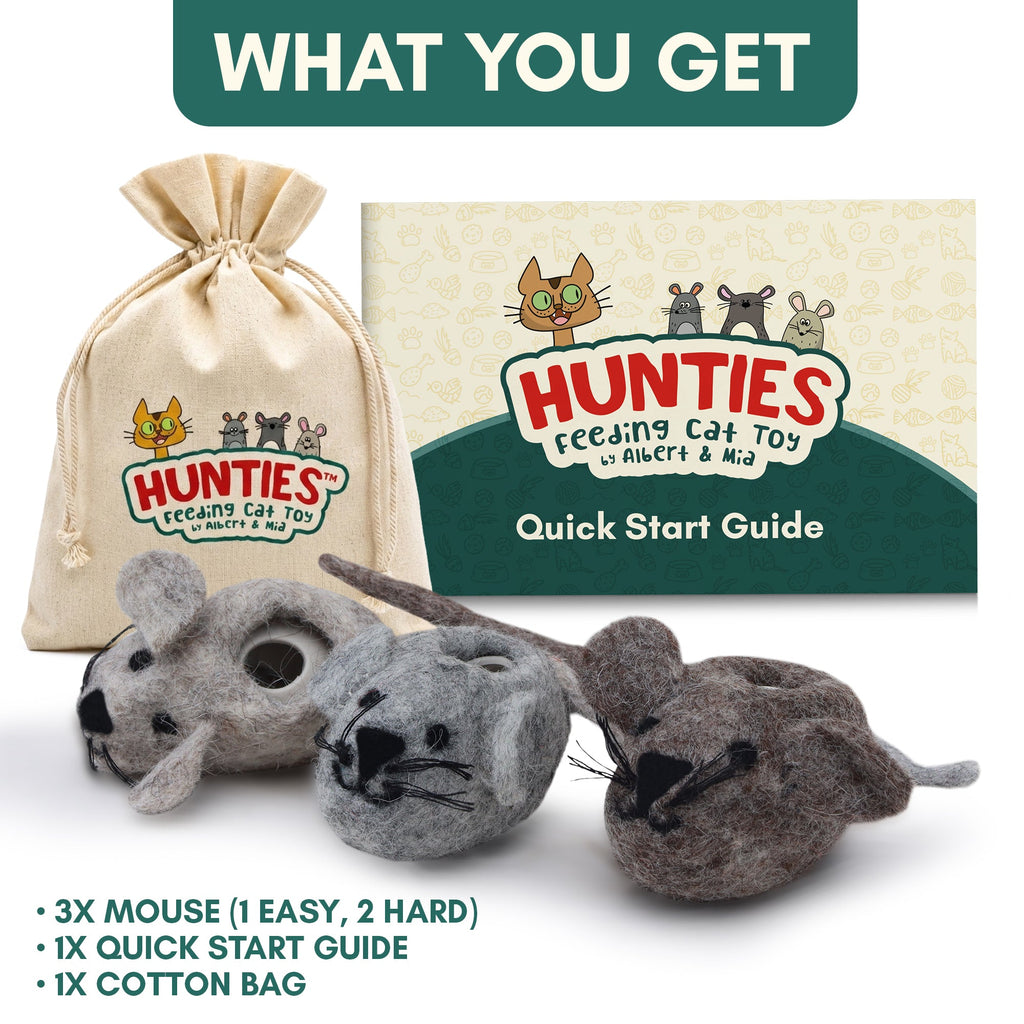 Hunties™ - Slow Feeding Toy for Cats - OutdoorBengal