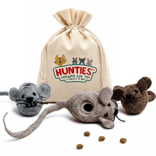 Hunties™ - Slow Feeding Toy for Cats - OutdoorBengal